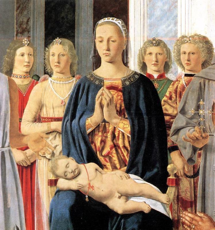 Piero della Francesca Madonna and Child with Saints Montefeltro Altarpiece oil painting picture
